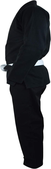 NO PATCH Kimonos brasileños de Jiu Jitsu - cinta Blanco (A2, negro) - Quierox - Tienda Online