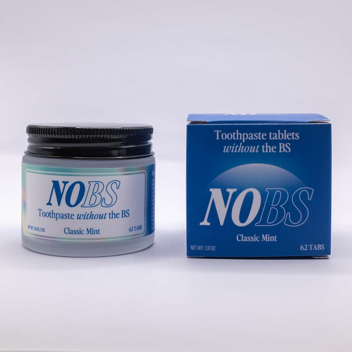 NOBS Pastillas de pasta de dientes, Nano hidroxiapatita, sin fluoruro y plástico - Quierox - Tienda Online