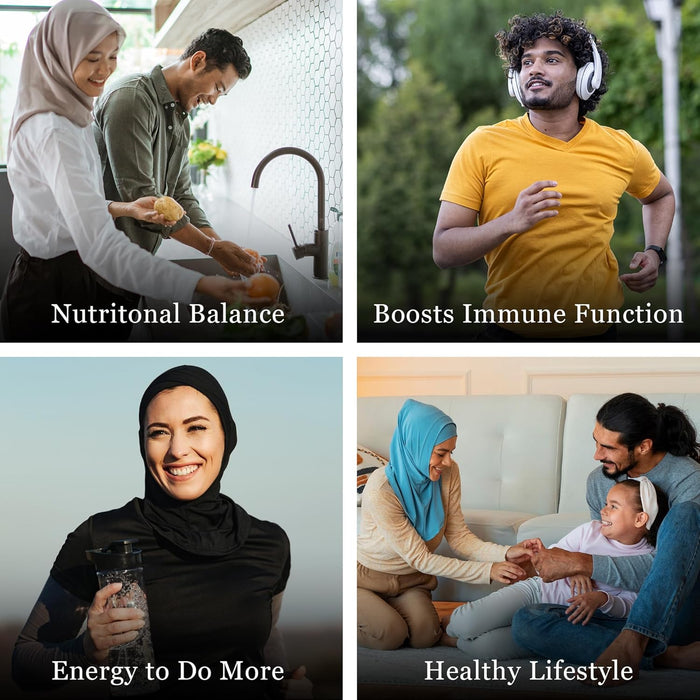 Noor multivitaminas y minerales diarias para mujeres y hombres 60 tabletas - Quierox - Tienda Online