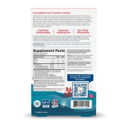 Nordic Gomitas masticables de DHA para niños 30und - Quierox - Tienda Online