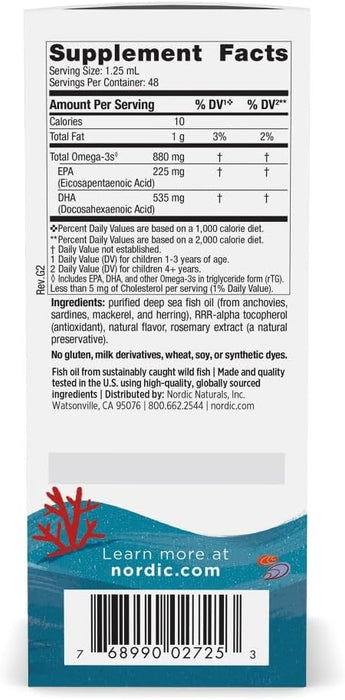 Nordic Naturals DHA Xtra para niños, ponche de bayas - 2 onzas para niños - Quierox - Tienda Online