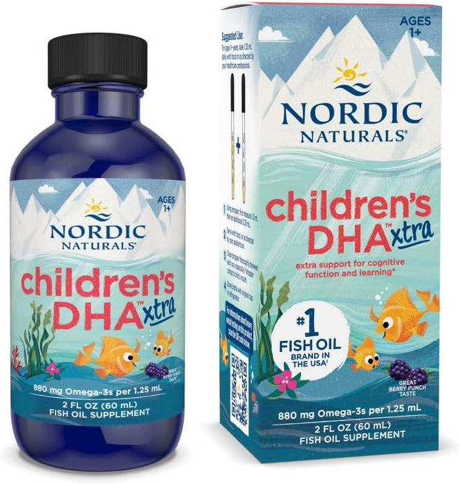 Nordic Naturals DHA Xtra para niños, ponche de bayas - 2 onzas para niños - Quierox - Tienda Online