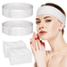 Noverlife - 100 diademas desechables para spa, elásticas con cinta mágica ajustable - Quierox - Tienda Online