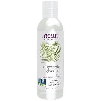 NOW Solutions, Glicerina Vegetal, 100% Pura, Cuidado Versátil de la Piel, Suavizante e Hidratante, 113 g (4 onzas) - Quierox - Tienda Online