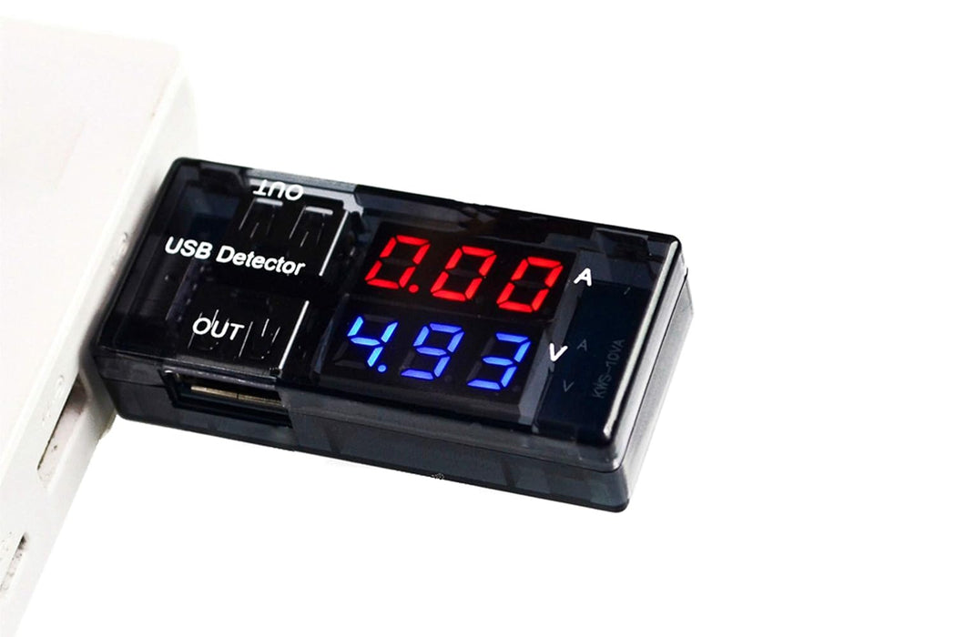 NOYITO Medidor de cargador USB dual DC 3V a 9V 3A 5A Max , Probador de voltaje - Quierox - Tienda Online