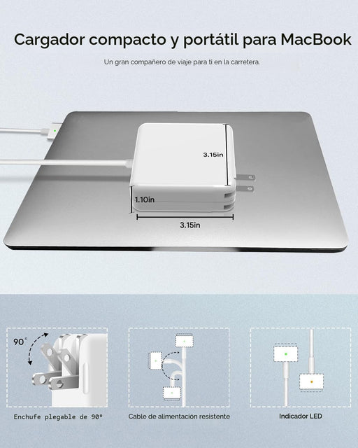 NSPENCM Cargador para Mac Book Pro de 85 W, con conector 2T - Tip - Quierox - Tienda Online