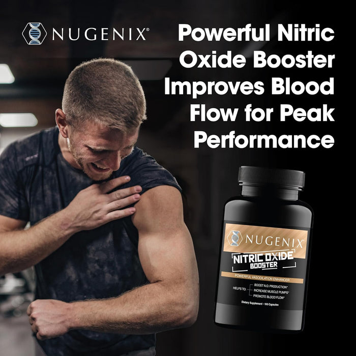 Nugenix Suplemento potenciador de óxido nítrico 100 cápsulas - Quierox - Tienda Online