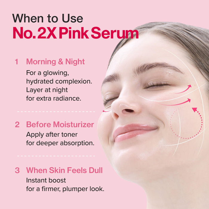 numbuzin No.2X Rose PDRN, Suero rellenador de colágeno, para reafirmar y brillo - Quierox - Tienda Online