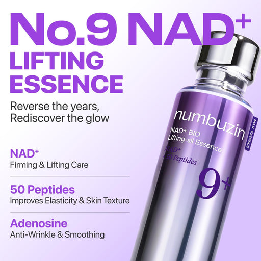 numbuzin No.9 NAD+ BIO, Suero lifting de brillo, reafirmante y arrugas, para piel flácida - Quierox - Tienda Online