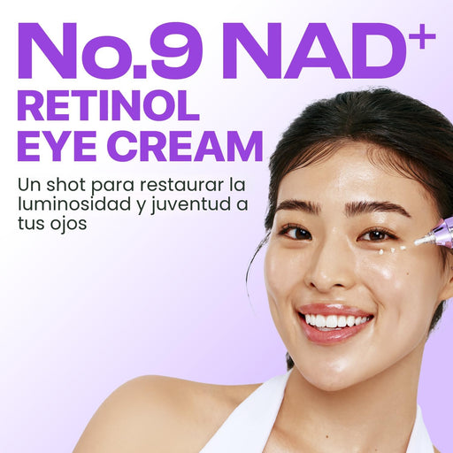 numbuzin No.9 NAD+ Retinol Crema de ojos desinflamante y reafirmante para ojeras - Quierox - Tienda Online