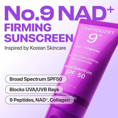 Numbuzin Protector solar luminiscente Super Defense NAD+ BIO n.° 9 - Quierox - Tienda Online