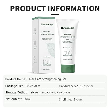 Nutraboost Gel natural para el cuidado de uñas, suero fortalecedor - Quierox - Tienda Online