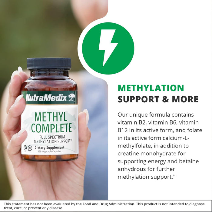 NutraMedix Methyl Complete - Cápsulas completas de metilación y apoyo energético (120 unidades) - Quierox - Tienda Online