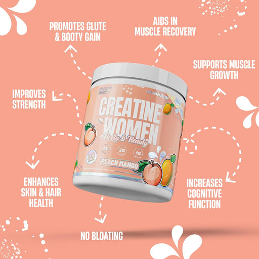 Nutrex Research Creatina para Mujeres: Glúteos y Belleza Sin gluten, 30 porciones - Quierox - Tienda Online