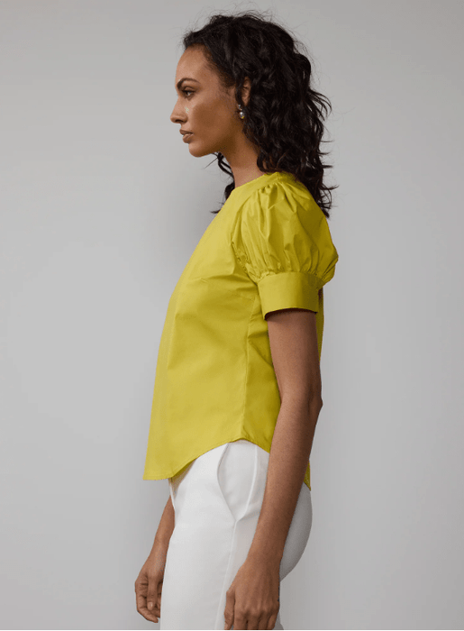 NY&C Blusa de popelina lisa de manga corta - Quierox - Tienda Online