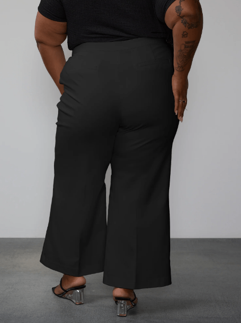 NY&C Pantalones de pierna ancha y tiro alto Essential Plus - Quierox - Tienda Online