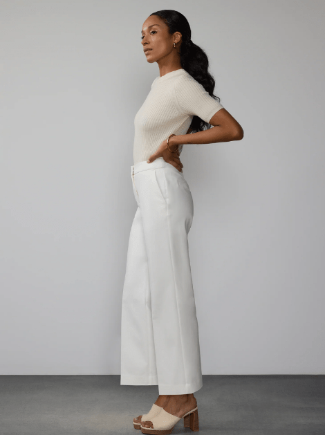 NY&C Pantalones esenciales de tiro alto y pierna ancha - Quierox - Tienda Online