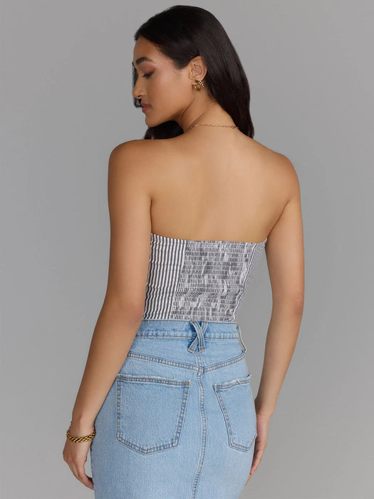 NY&C Top corsé a rayas sin tirantes - Quierox - Tienda Online