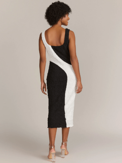 NY&C Vestido ajustado de punto con diseño de palomitas de maíz y bloques de color Lena - Quierox - Tienda Online