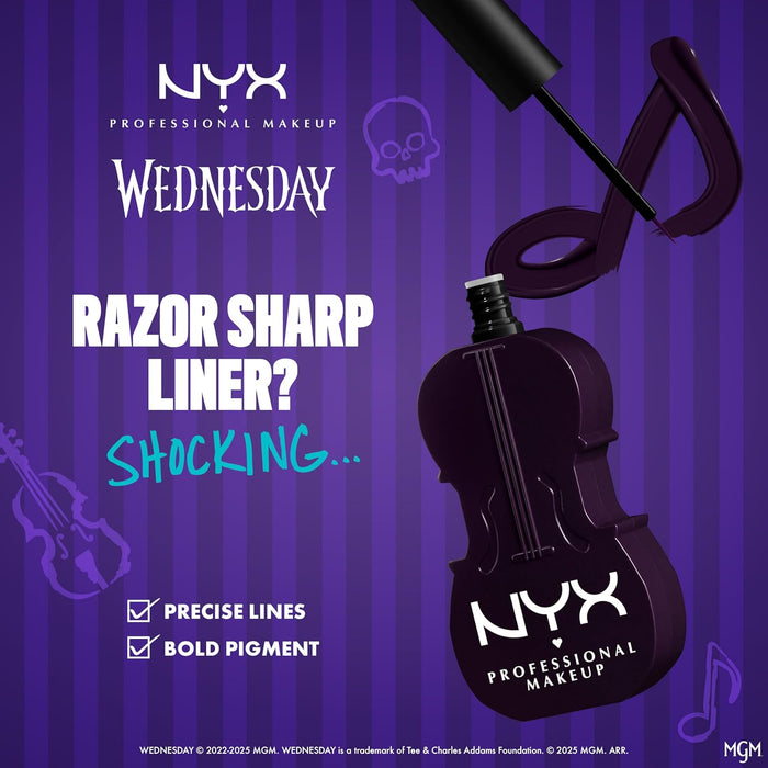 NYX PROFESSIONAL MAKEUP Wednesday Cello Delineador de Ojos Líquido Mate Vívido - Quierox - Tienda Online