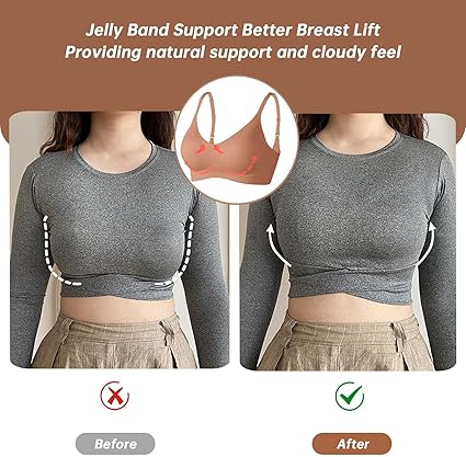 OEAK Brasier Inalámbrico para Mujeres Cómodo Brasier Push Up Sin Varillas Soporte Completo - Quierox - Tienda Online