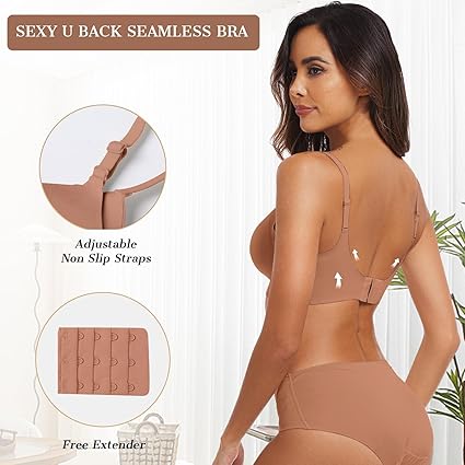 OEAK Brasier Inalámbrico para Mujeres Cómodo Brasier Push Up Sin Varillas Soporte Completo - Quierox - Tienda Online