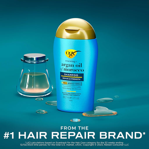 OGX Champú Renovador + Aceite de Argán de Marruecos, tamaño de prueba de 3 onzas - Quierox - Tienda Online