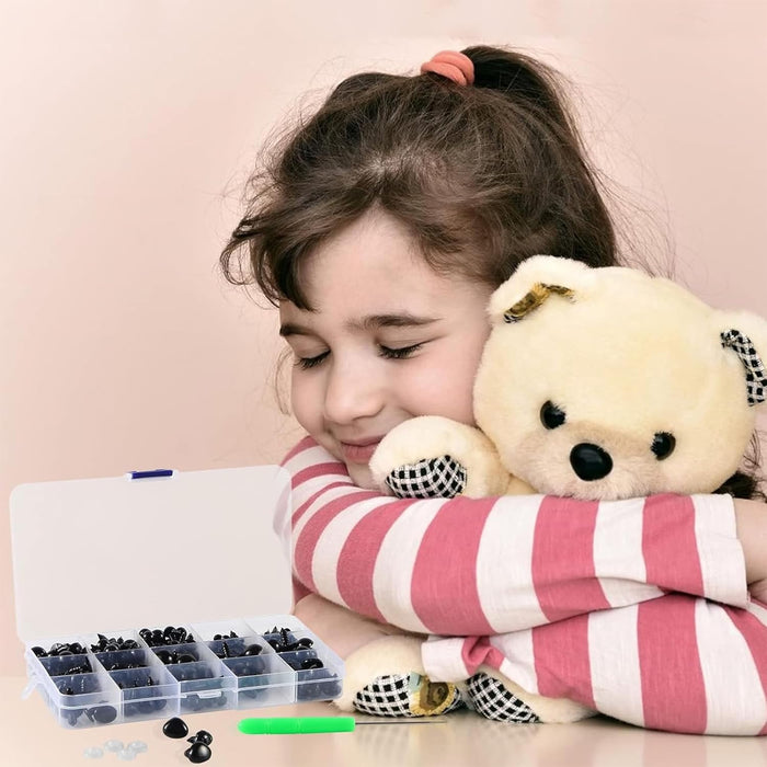 Ojos de seguridad de plástico, 350 unidades, con arandelas para manualidades, para amigurumi - Quierox - Tienda Online