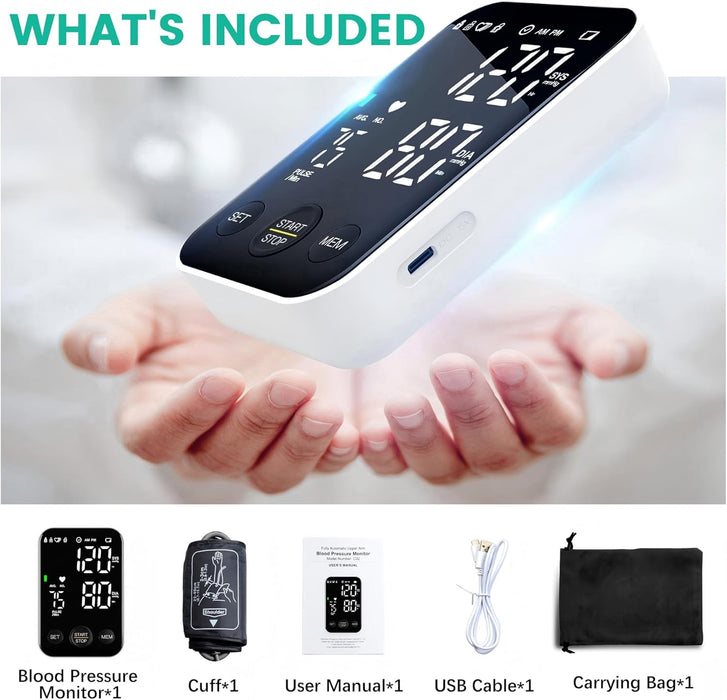 Oklar Monitor de Presión Arterial Monitores de Brazo Superior para Uso Doméstico - Quierox - Tienda Online