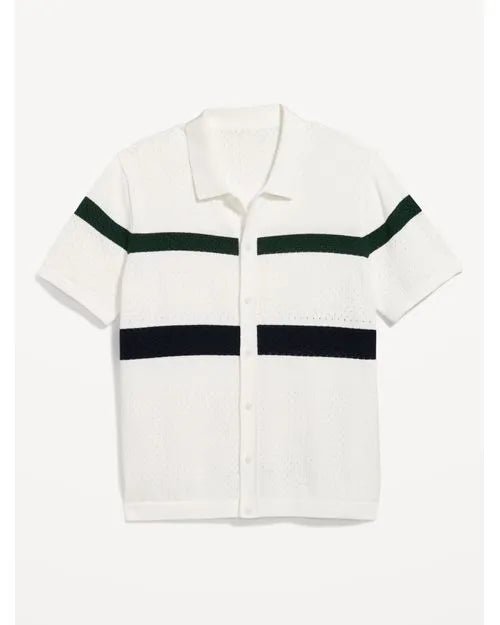 Old Navy Camisa de tejido manga corta para hombre - Quierox - Tienda Online