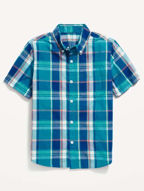 OLD NAVY Camisa Oxford de manga corta para adolescente - Quierox - Tienda Online