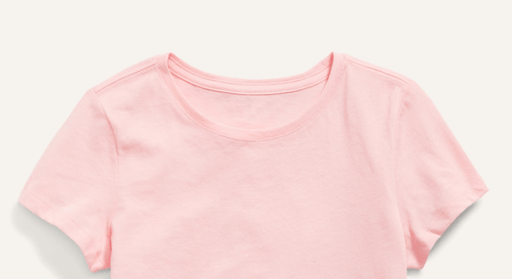 Old Navy - Camiseta lisa de manga corta y suave para niñas - Quierox - Tienda Online