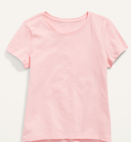 Old Navy - Camiseta lisa de manga corta y suave para niñas - Quierox - Tienda Online