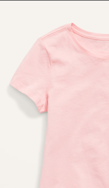 Old Navy - Camiseta lisa de manga corta y suave para niñas - Quierox - Tienda Online