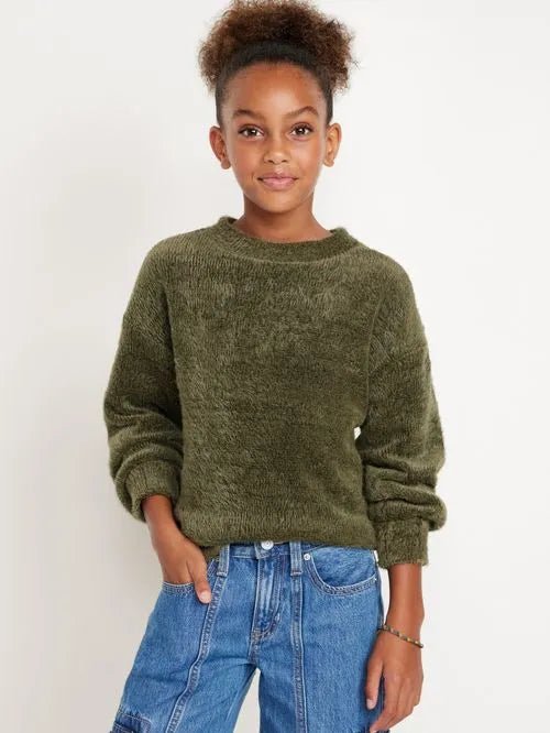 Old Navy Suéter cuello redondo para niña - Quierox - Tienda Online