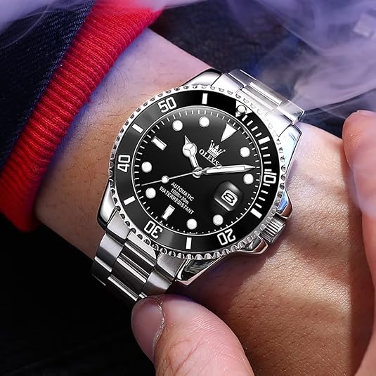 OLEVS Reloj automático para hombre de esfera grande de fácil lectura - Quierox - Tienda Online