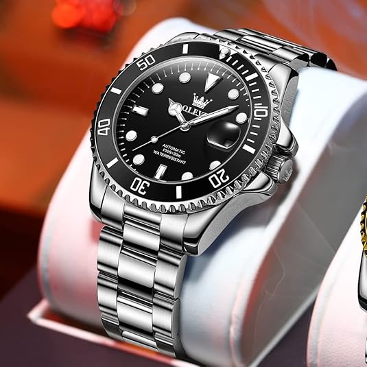 OLEVS Reloj automático para hombre de esfera grande de fácil lectura - Quierox - Tienda Online