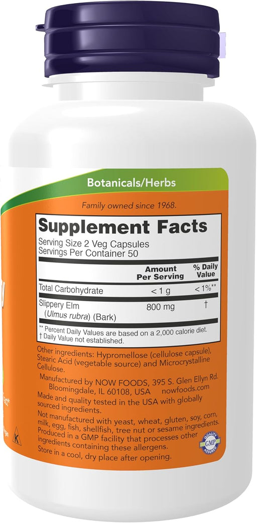 Olmo resbaladizo 400mg 100 cápsulas - Quierox - Tienda Online