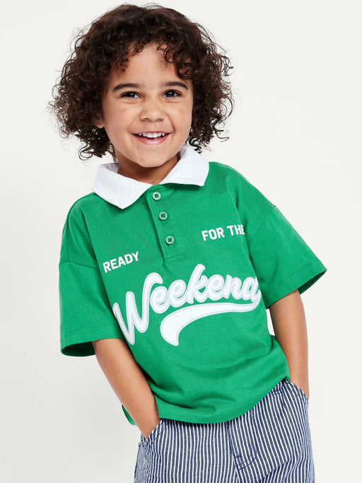 OLNAVY Polo de punto de jersey de manga corta para niño pequeño - Quierox - Tienda Online