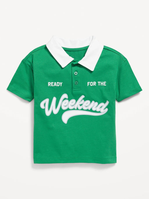 OLNAVY Polo de punto de jersey de manga corta para niño pequeño - Quierox - Tienda Online