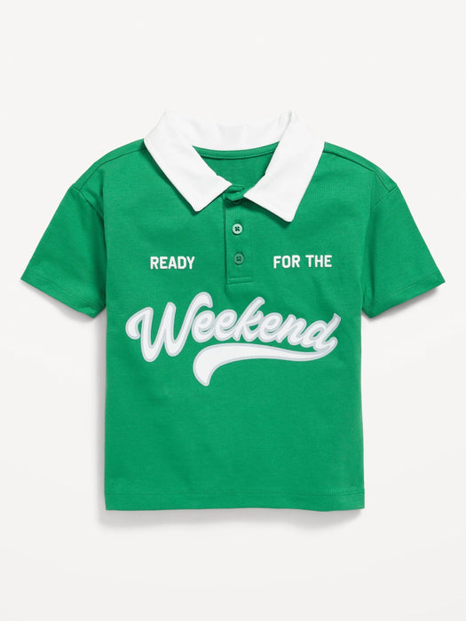 OLNAVY Polo de punto de jersey de manga corta para niño pequeño - Quierox - Tienda Online