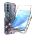 OnePlus Nord N200 5G Funda transparente con flores rosas de TPU - Quierox - Tienda Online
