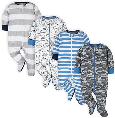 Onesies Brand Paquete de 4 mamelucos Sleep 'N Play para bebé niño - Quierox - Tienda Online