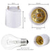Onite GU24 E26 E27 Conversores para adaptadores de portafocos LED, 70 - US71U24E27P2 - WT - Quierox - Tienda Online