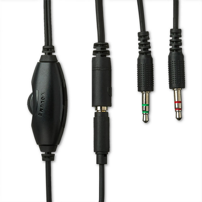 ONN Auriculares estéreo con entrada auxiliar de 3,5 mm y micrófono integrado, color negro - Quierox - Tienda Online