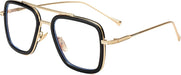 Onrtry Tony Stark - Lentes de bloqueo de luz azul para hombres y mujeres, montura de metal - Quierox - Tienda Online