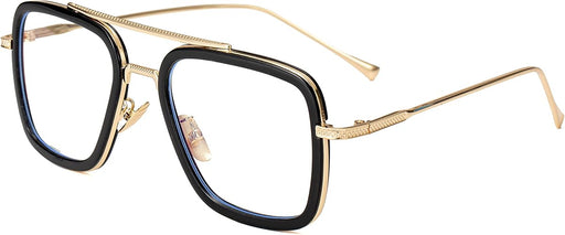 Onrtry Tony Stark - Lentes de bloqueo de luz azul para hombres y mujeres, montura de metal - Quierox - Tienda Online
