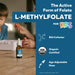Organic Kids L - metilfolato + metil B12 Cofactor - MTHFR forma sublingual - 5 - MTHF - Quierox - Tienda Online