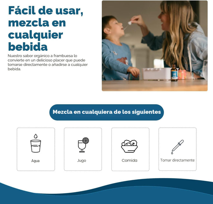 Organic Kids L - metilfolato + metil B12 Cofactor - MTHFR forma sublingual - 5 - MTHF - Quierox - Tienda Online