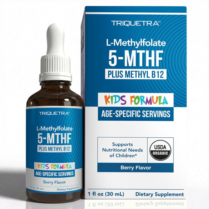 Organic Kids L - metilfolato + metil B12 Cofactor - MTHFR forma sublingual - 5 - MTHF - Quierox - Tienda Online